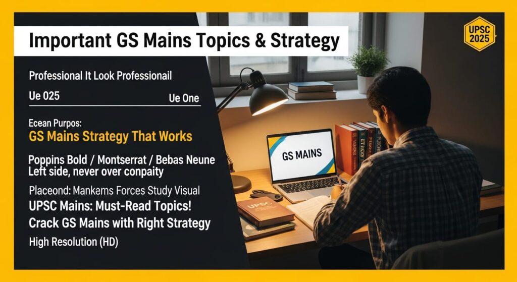 important GS Mains topics & strategy