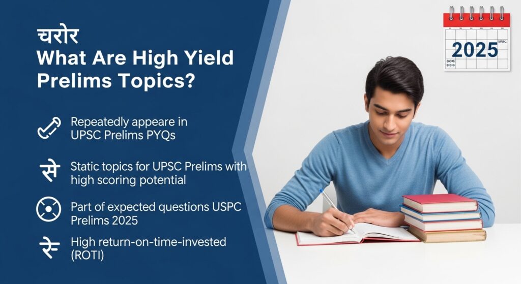 high yield prelims topics UPSC 2025