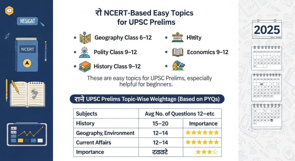 high yield prelims topics UPSC 2025