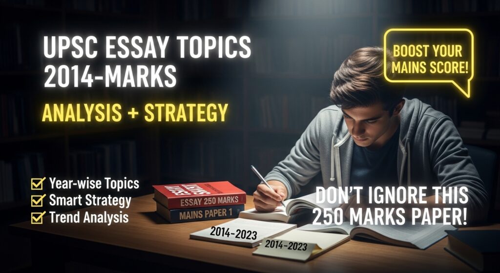 Last 10 Years UPSC Essay Topics with Analysis